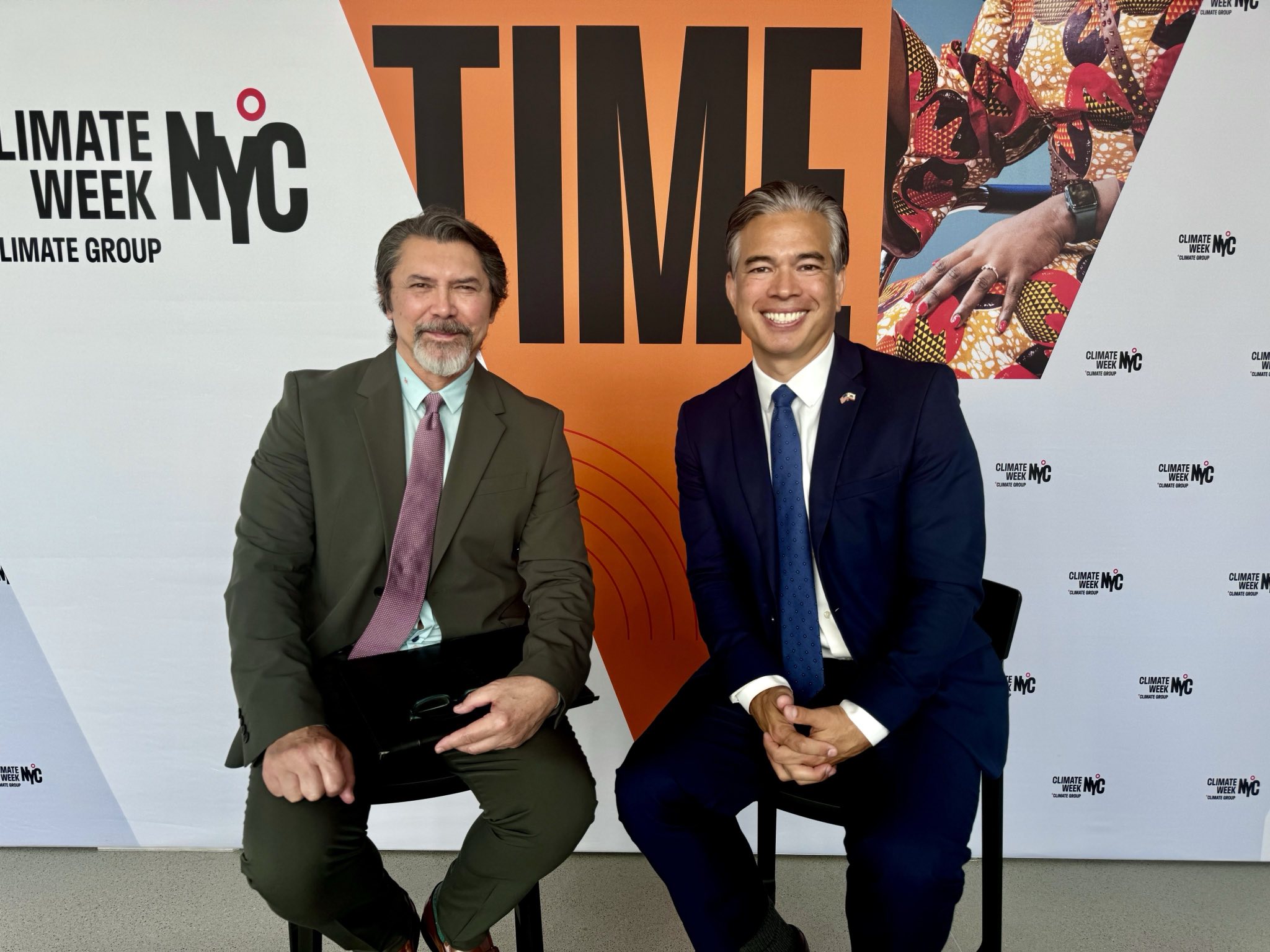 Photo of Rob Bonta with Lou Diamond Phillips