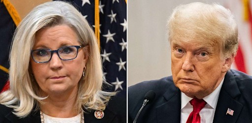 Liz Cheney and Donald Trump