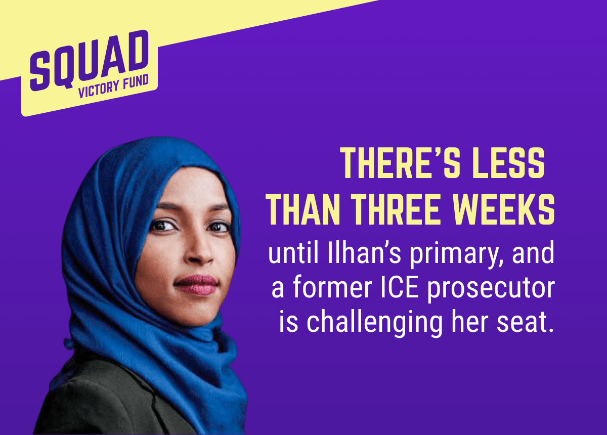There's less than three weeks until Ilhan's primary, and a former ICE prosecutor is challenging her seat.