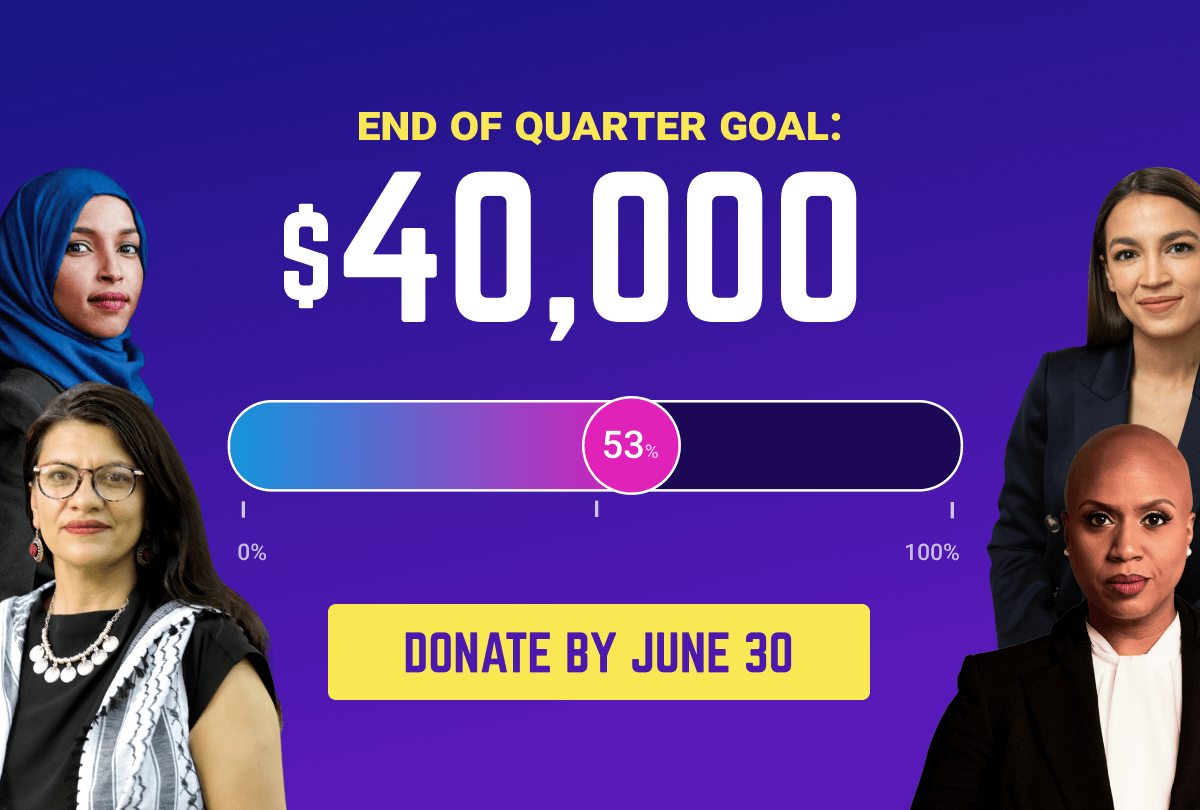 END OF QUARTER GOAL: $40,000. DONATE BY JUNE 30.