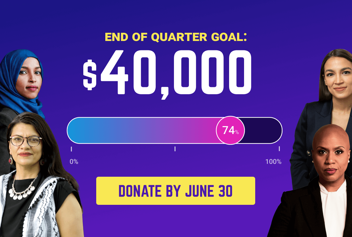 END OF QUARTER GOAL: $40,000. DONATE BY JUNE 30.