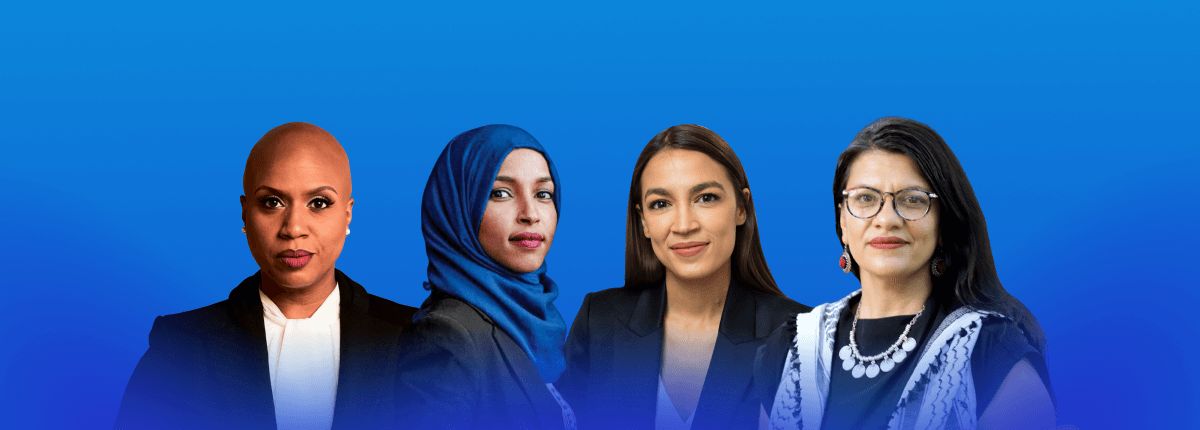 Image of Alexandria, Ayanna, Ilhan, and Rashida