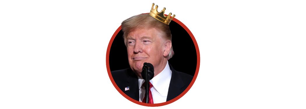 Photo of Trump with crown
