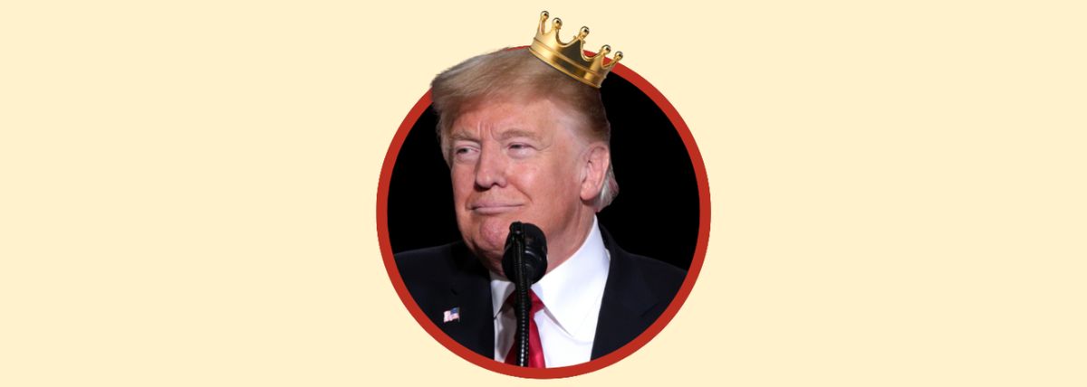 Image of Trump with a crown Image of Trump with a crown
