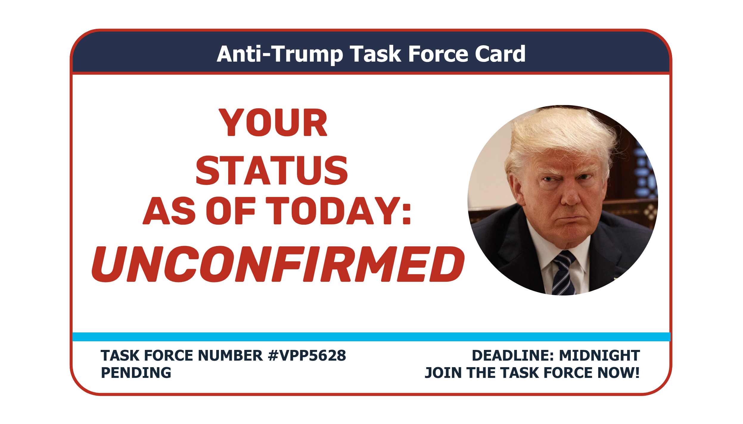 Anti Trump Task Force  Card