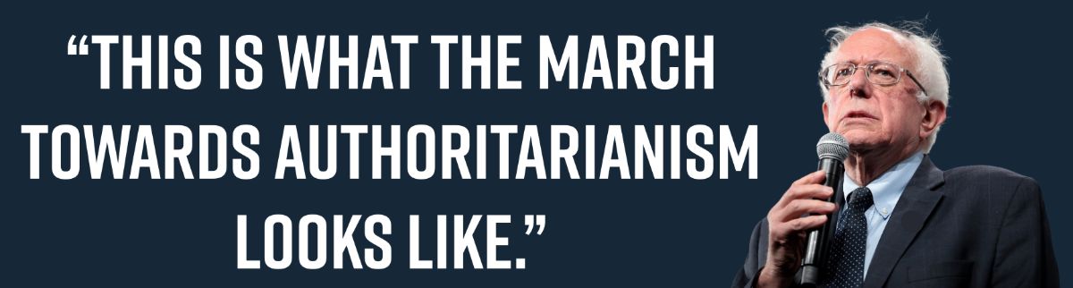 “This is what the march towards authoritarianism looks like.”