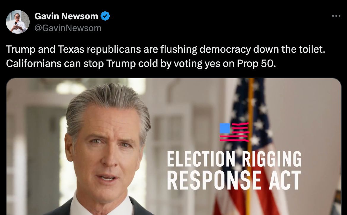 Newsom tweet