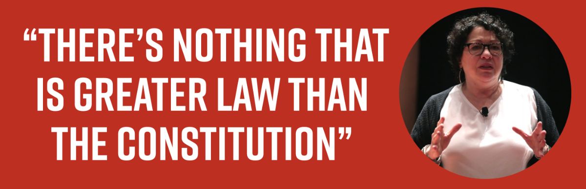 There’s nothing that is greater law than the Constitution