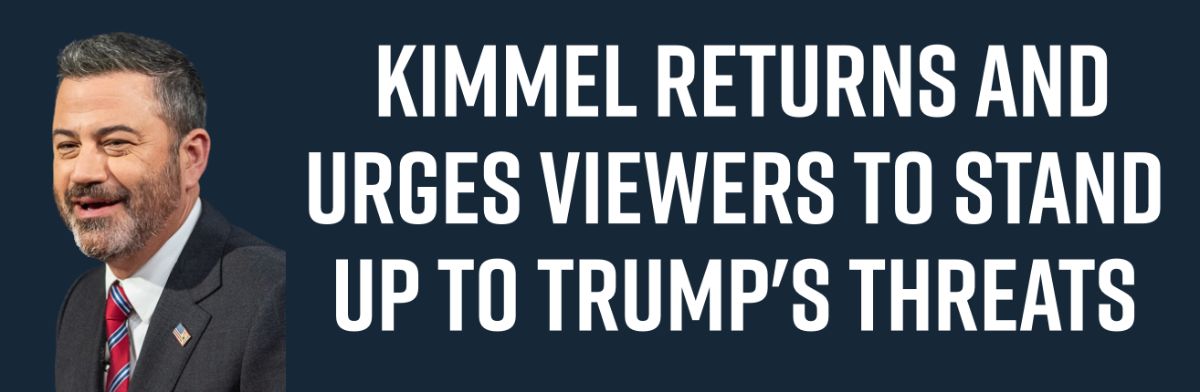 Kimmel Returns and Urges Viewers to Stand Up to Trump's Threats