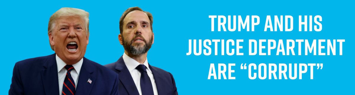 Graphic: Trump and his Justice Department are “CORRUPT”