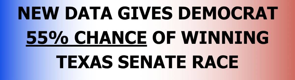 Graphic: New Data Gives Democrat 55% Chance of Winning Texas Senate Race