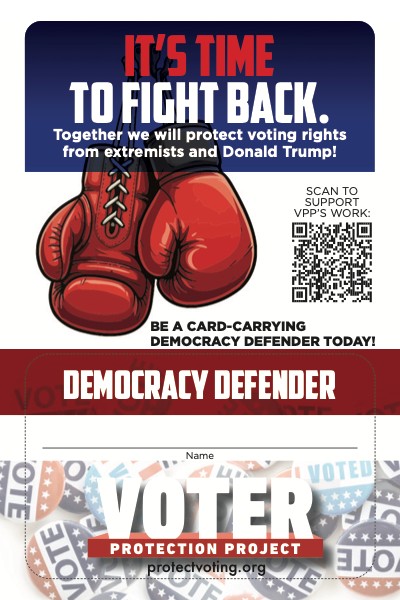 [Graphic - Democracy Defender Card]