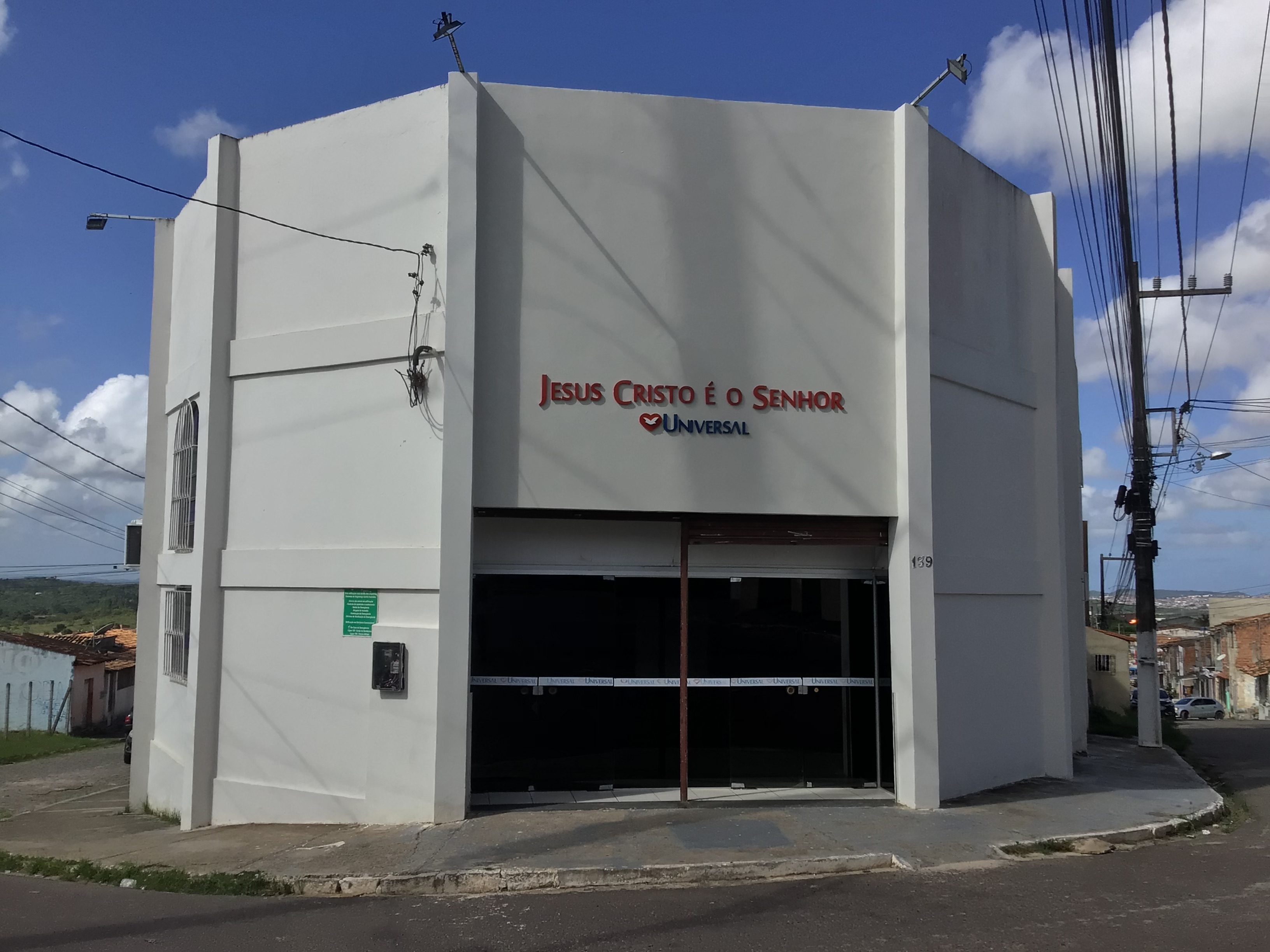Igreja Universal CONJUNTO JARDIM - Rua X, 139 - Jardim, Nossa Senhora do Socorro - Sergipe  - 49162-496 - Brasil, 139 - Jardim Nossa Senhora do Socorro - Sergipe - Brasil