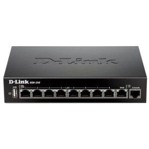 D-LINK DSR-250/A2A 8 PORT 10/100/100 BASE-TX VPN GATEWAY ROUTER