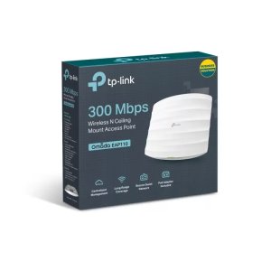 TP-LINK EAP110 1 Port 10/100 2.4GHz 300Mbps 2x4dBi Anten İç Ortam Tavan Tipi Access Point (Adaptörlü)