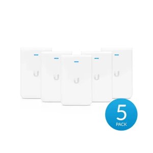 UBNT UAP-AC-IW-PRO-5 2.4/5 GHz 802.11AC 1300 Mbps 3X3 MU-MIMO İç Ortam Duvar Tipi Access Point (5 Li Paket Adaptörsüz)