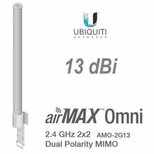 UBNT AIRMAX AMO-2G13 2.4GHz 360 Derece 2X2 MIMO 13 dBi Omni Sektor Anten
