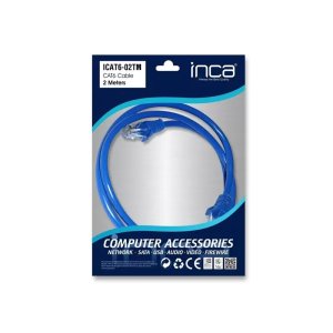 INCA ICAT6-02TM 2MT CAT6 UTP PATCH KABLO MAVİ