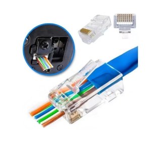 SENSEI EZRJ45 CAT5/6 AÇIK UÇLU SOKET RJ45 KONNEKTOR 100 LU PAKET