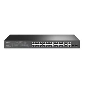 TP-LINK OMADA TL-SL2428P 24 PORT 10/100MBPS + 4 PORT GIGABIT 24 PORT POE+ 2XCOMBO GIGABIT SFP 250W RACKMOUNT SWITCH