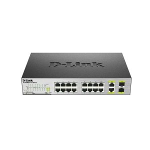 D-LINK DES-1018MP 16 PORT 10/100+ 2XRJ45/2X1GB SFP COMBO 246W POE L2 RACKMOUNT SWITCH