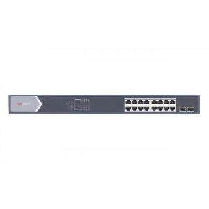 HIKVISION DS-3E0518P-E/M 16 PORT GIGABIT+2X1GB SFP UPLINK L2 RACKMOUNT 125W POE SWITCH