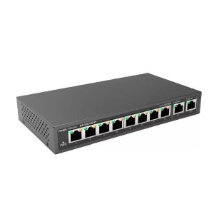 RUIJIE REYEE RG-ES110D-P 8 PORT 10/100 + 2X GIGABIT RJ45 UPLINK METAL KASA 110W POE SWITCH