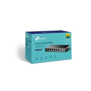 TP-LINK TL-SF1006P 6 PORT 10/100 4 POE SWITCH
