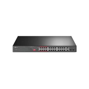 TP-LINK TL-SL1226P 24 PORT 10/100+2 RJ45 GIGABIT UPLINK + 2 COMBO GIGABIT SFP 250W POE SWITCH
