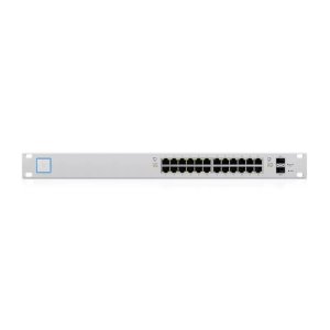 UBNT US-24-250W 24 PORT GIGABIT+2X1GB SFP+ CONSOL PORT 802.3AT/AF AND 24V PASSIVE 250W RACKMOUNT POE SWITCH