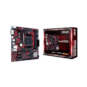 ASUS B450M-DRAGON DDR4 4400MHZ 1XHDMI 1XDVI 1XM.2 USB 3.1 MATX AM4 (2. VE 1.NESİL İŞLEMCİ UYUMLU)