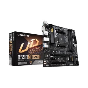 GIGABYTE B550M-DS3H DDR4 4400MHZ 1XHDMI 1XDVI 1XM.2 USB 3.2 MATX AM4