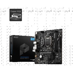 MSI B560M PRO-E DDR4 4800MHZ 1XVGA 1XHDMI 1XM.2 USB 3.2 MATX 1200P (10 VE 11. NESİL İŞLEMCİ UYUMLU)