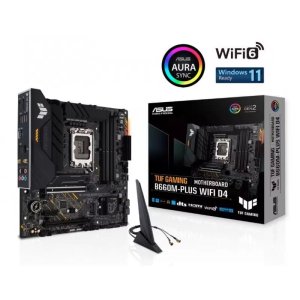 ASUS TUF GAMING B660M-PLUS WIFI D4 DDR4 5333MHZ 1XHDMI 1XDP 2XM.2 USB 3.2 MATX 1700P (12. VE 13.NESİL İŞLEMCİ UYUMLU)