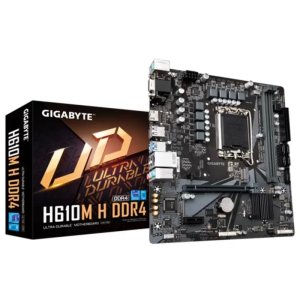 GIGABYTE H610M-H DDR4 3200MHZ 1XHDMI 1XVGA 1XM.2 USB 3.2 MATX 1700P (13. VE 12.NESİL İŞLEMCİ UYUMLU)