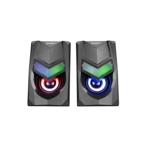 SNOPY SN-X25 2.0 SİYAH 3WX2 USB RGB IŞIKLI SPEAKER HOPARLÖR