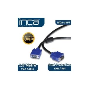 INCA IVGA-15PT 1,5MT VGA TO VGA BAKIR KABLO