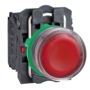 SCHNEIDER ELECTRIC IŞIKLI YAYLI BUTON KIRMIZI 22 MM 24V AC-DC LEDLİ