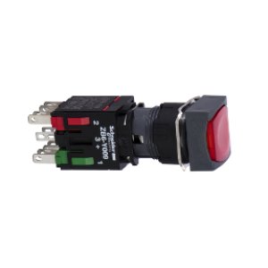 SCHNEIDER ELECTRIC KIRMIZI KARE SIVA ALTI EKSİKSİZ BUTON ÇAP 16 MANDALLAMA 1NK 12...24V