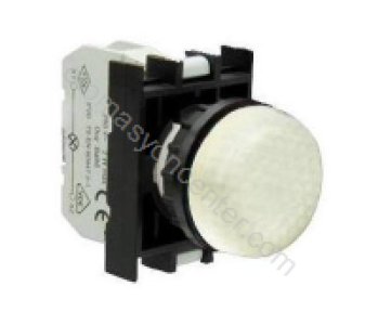 EMAS C METAL LEDLİ SİNYAL BEYAZ 12-30V AC/DC CM050XB