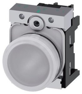 SIEMENS METAL KOMPLE SİNYAL LAMBASI BEYAZ 230VAC SİRİUS ACT