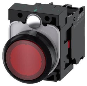 SIEMENS PLASTİK KIRMIZI KOMPLE IŞIKLI YAY DÖNÜŞLÜ BUTONLAR 24AC/DC 1NC SİRİUS ACT