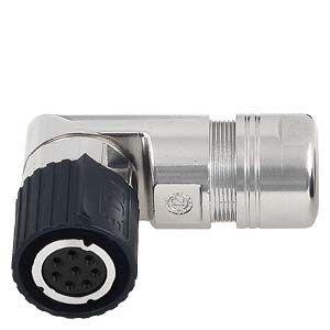 SIEMENS ABS. SIGNAL CONNECTOR 6FX2003-0DB11 FOR CONNECTION TO S-1FL6 HI 8-POLE INSULATOR BAYONET LOCK 8X SOCKET CONTACT