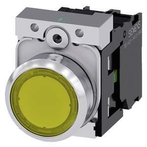 SIEMENS SİRİUS ACT METAL KOMPLE IŞIKLI YAYLI BUTON