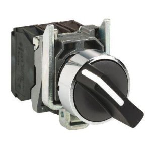 SCHNEIDER ELECTRIC SİYAH EKSİKSİZ MANDAL BUTON ÇAP 22 2 KONUMLU YAYLI DÖNÜŞ 1NA