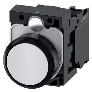 SIEMENS SİRİUS ACT PLASTİK BEYAZ KOMPLE YAY DÖNÜŞLÜ BUTONLAR 1NO