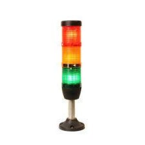 EMAS 50MM 24V FLAŞÖRLÜ 110MM AL.AYAKLI ÜÇLÜ IŞIKLI KOLON IK53F024XM03