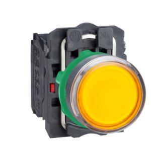 SCHNEIDER ELECTRIC TURUNCU SIVA ALTI EKSİKSİZ IŞIKLI BUTON ÇAP 22 YAYLI DÖNÜŞ 1NA+1NK 220...240V