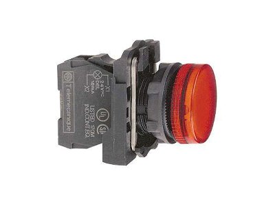 SCHNEIDER ELECTRIC ENTEGRE LED'Lİ KIRMIZI EKSİKSİZ PİLOT IŞIĞI 230...240V ÇAP 22 DÜZ LENS