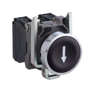 SCHNEIDER ELECTRIC XB4BA3351 SİYAH SIVA ALTI EKSİKSİZ BUTON Ø22 YAYLI DÖNÜŞ 1NA AŞAĞI OK